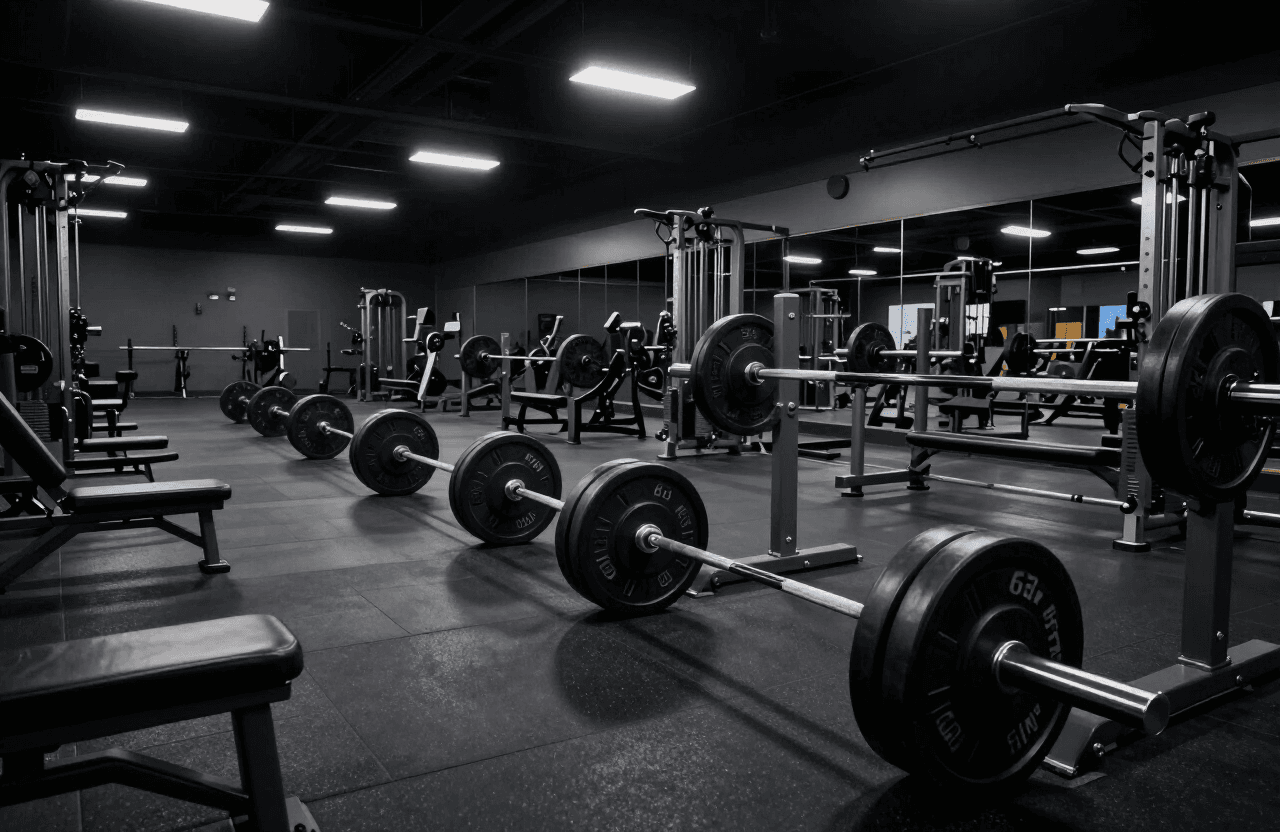 Professional sports strength training facility